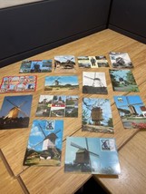 Vintage Lot of 14 Windmill International Belgium Travel Postcard KG JD - £19.94 GBP