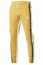 Mens Puma Lux Woven T7 Track Pant Honey Mustard/White/Choc Brown 3XL NEW - £64.36 GBP