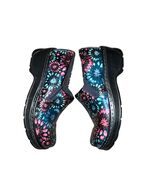 Klogs Naples Women’s Clogs 7.5M Floral Leather Slip Resistant Comfort Used - $25.00