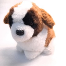 Walmart Puppy Dog Plush St. Bernard brown fluffy Stuffed animal chunky Vintage - £27.42 GBP