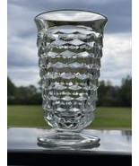 (1) Indiana Glass Whitehall Cubist Clear Footed Tumbler Iced Tea Glass 10oz - $27.28 CAD