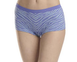 No Boundaries Women&#39;s Seamless Boyshort Panties Size 3XL Peri Mist Zebra - $11.17