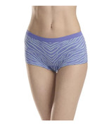 No Boundaries Women's Seamless Boyshort Panties Size 3XL Peri Mist Zebra - $11.17