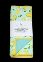 2 Trina Turk LEMONS Aqua Reversible Cushioned 16&quot; x 22&quot; Dish Drying Mats NWT - £20.77 GBP