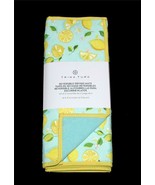 2 Trina Turk LEMONS Aqua Reversible Cushioned 16&quot; x 22&quot; Dish Drying Mats... - $35.65 CAD