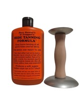 Trapper&#39;s Hide &amp; Fur Tanning Formula 8 oz Bottle with One Handed Fleshin... - $25.95