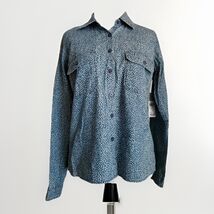 Guess Polka Dot Shirt 100% Cotton Womens XS Blue 1981 Denim Top Chambray... - $18.22