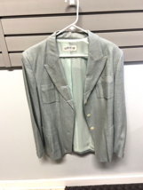 Orvis Tweed Silk Suit Jacket WOMENS 16 Blazer 100% Silk woven office work casual - £23.89 GBP