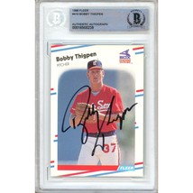 Bobby Thigpen White Sox Auto 1988 Fleer Autographed Baseball Card #215 BAS Slab - $69.99