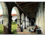 Corridor Arches Mission San Juan Capistrano California CA  DB Postcard H25 - $2.92