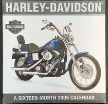 Vintage 2006 Harley Davidson Motorcycle Sixteen Month Calendar New In Sh... - $7.25