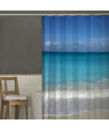 Beach Polyester Fabric Shower Curtain - £44.07 GBP