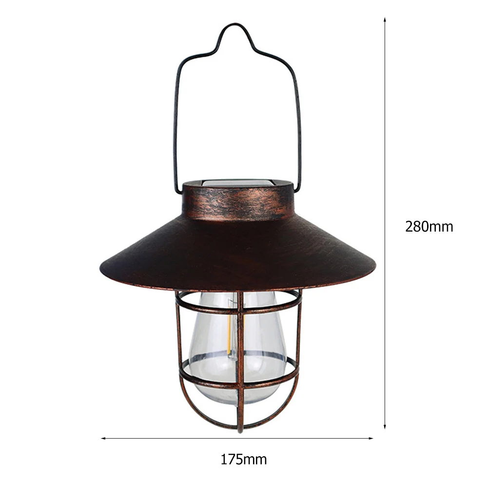 Solar Led Light Outdoor Solar Lamp Retro Camping Lantern Plastic Waterproof Nigh - £60.06 GBP
