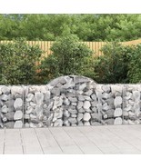  Gabion Basket Set of 6 Silver Galvanized Iron Extra Large - €1.108,82 EUR