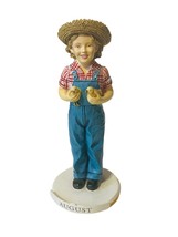 Shirley Temple Danbury Mint Calendar Figurine August Rebecca Sunnybrook Farm vtg - £31.24 GBP