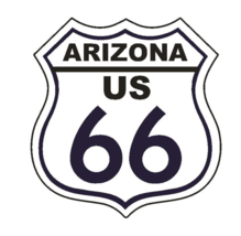 7&quot; arizona us 66 highway bumper sticker decal usa made - £20.90 GBP