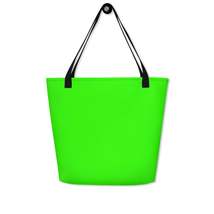 Autumn LeAnn Designs® | Bright Green Large Tote Bag - £29.81 GBP