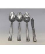 Reed &amp; Barton 18/8 Stainless CRESCENDO 4 Piece Serving Lot - £55.07 GBP