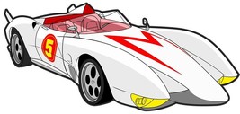 Speed Racer Mach 5 Laser Cut  Metal Signs - $1,287.82 MXN