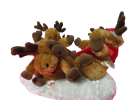 Dan Dee Animated Reindeer 3 Singing I&#39;m Dreaming Of A White Christmas Plush 12&quot;L - £15.78 GBP