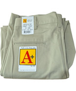 Boys School Uniform Khaki Pants Beige size 32x30 Apparel SAI A+ - $23.76