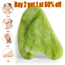Natural Quartz Gua Sha Jade Body Guasha Board Facial Massage Tool Neck Therapy - £11.18 GBP