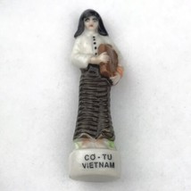 Minh Long Porcelain Figurine Vietnam Co-Tu Miniature Small Vintage - £11.01 GBP