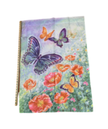 Butterflies Flowers Garden Spring House Flag Banner 27” x 38&quot; Colorful - £7.26 GBP