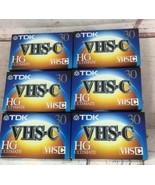 VHS-C TDK Ultimate TC-30HG Camcorder Blank Tape Lot Of 6 New Sealed Tape... - $33.60 CAD