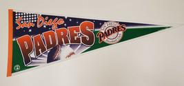 San Diego Padres Baseball Club  1996 MLB Pennant Banner 29.5&quot; x 12&quot; Tag ... - £9.58 GBP