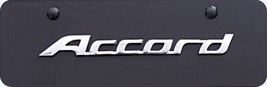 HONDA ACCORD  MINI BLACK STAINLESS VANITY PLATE 4&quot; X 12&quot; - £27.87 GBP