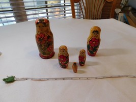 Made in USSR Russian Russia nesting dolls vintage Matryoshka 5 pc set stacking - £36.44 GBP
