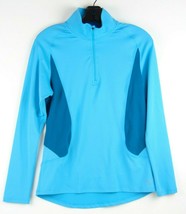 Champion Semi Fitted Blue 1/4 Zip Athletic Top Womens M  - $19.79
