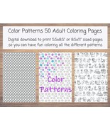 Printable Patterns to Color: Instant Download 50 different patterns for ... - $3.00