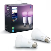 White And Color Ambiance Philips Hue 2-Pack A19 Led Smart, Alexa Compatible. - £91.99 GBP