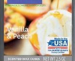 Vanilla Peach Better Homes and Gardens Scented Wax Cubes Tarts Melts Candle - $3.50