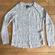 * Abercrombie &amp; Fitch soft knit cozy gray Zipper Accent Sweater size XS ... - $13.86