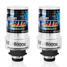 2PCS D2C/D2S HID Xenon Light Bulbs 35W 8000K 3500LM Headlight Replacement Bulbs - £26.65 GBP