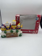 Lsu Tigers Football Snowman Bench Figure Happy Holidays - Geaux Team - £15.88 GBP