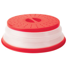 Tovolo Microwave Collapsible Food Cover - Red - £20.59 GBP