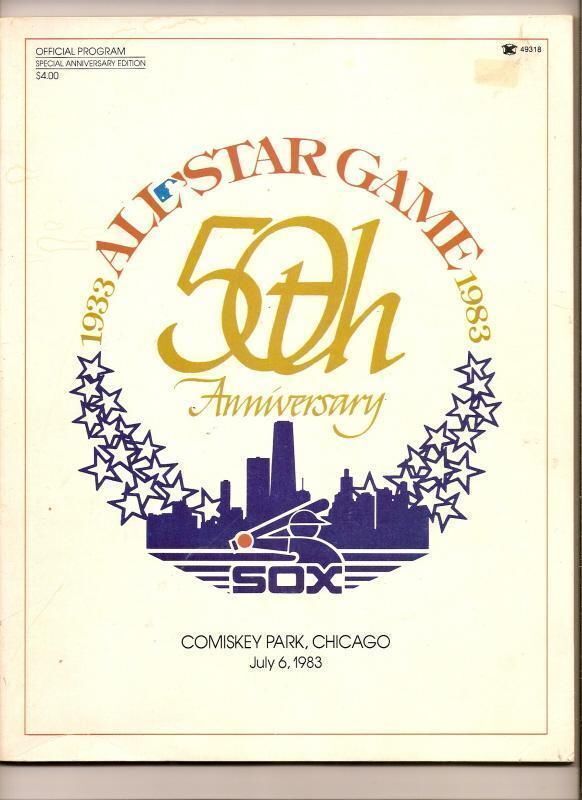 1983 Baseball All Star Game program at White Sox - $34.95
