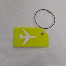 Luggage Tags Yellow Airplane Silicone - $7.92