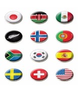 National Flag Crested Golf Ball Marker by Asbri Golf. J to Z Country - $90.39 MXN