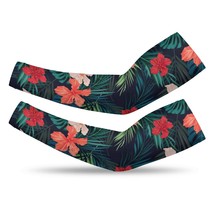 Mondxflaur Hibiscus Cooling Arm Sleeves Cover UV Sun Protection Men Women - £11.98 GBP