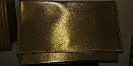 Estee Lauder Gold Cosmetic Makeup Bag Toiletries Travel Purse Clutch - £8.04 GBP