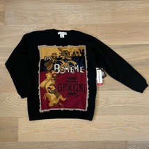 Vtg JH Collectibles Art Deco Opera LA Boheme Musica G. Puccini Wool Swea... - $149.99