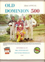 1977 Old Dominion 500 Nascar Race Program Cale Yarborough win - £56.32 GBP