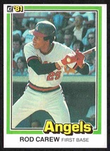 California Angels Rod Carew 1981 Donruss Baseball Card #49 nr mt - £0.39 GBP