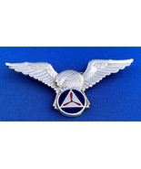 AUTHENTIC WWII CIVIL AIR PATROL (CAP) STERLING SILVER &amp; ENAMEL WINGS PIL... - $75.00