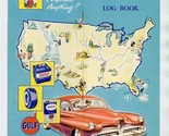 GULF Oil Company Tourgide Log Book 1950&#39;s Travel Records - $17.82